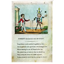 Punctuation Victorian Antique Childrens Learning Book Mr Stops VA&Postcard