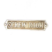 Pack Of 2] Brass Screw Room Sign 5""