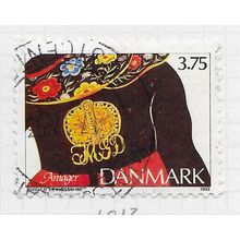 DENMARK DANMARK 1993 JEWELLERY ETHNIC AMAGER 3.75Kr USED