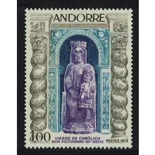 Andorra Fr. Virgin of Canolich Wood carving 1973 MNH SG#F247 MI#249 Sc#221