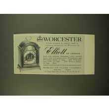 1961 Worcester Elliott of London Style 1016 Clock Advertisement