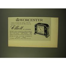 1961 Worcester Elliott of London Style 5437 Clock Advertisement
