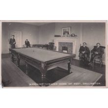 Billiards Pool Room at Dallington Hospital Home Of Rest Northumberland Postcard