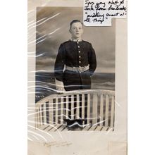 Whitley Bay Tyne & Wear Military WW1 Soldier Portrait Postcard