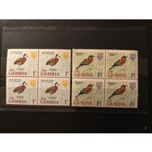 ICOLLECTZONE GAMBIA 216-217 VF NH Blocks Birds