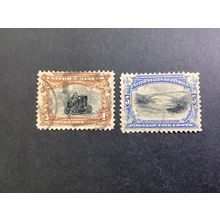 ICOLLECTZONE US 296-297 VF used nicely centered for issue