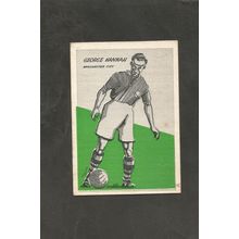 Master Vending Machine Cardmaster 1958 #24 George Hannah Manchester City