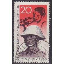 GERMANY DDR [1958] MiNr 0662 ( OO/used ) [01] Zahnfehler
