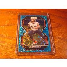 2021 Panini Prizm, Blue Prizm Disco, #'d 47/79, AKIEM HICKS, Bears