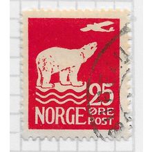 NORWAY 1925 POLAR BEAR PLANE ABOVE 25ore USED FLIGHT AMUNDSEN NORTH POLE SG173