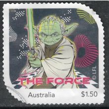 2025, STAR WARS, "THE FORCE". USED SELF-ADHESIVE MYSTAMP. 1