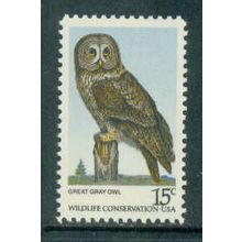 1760 15c Great Grey Owl Fine MNH MA0715