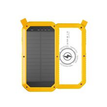 Sun Chaser Mini Solar Powered Wireless Phone Charger 10,000 mAh With LED Floo...