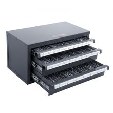 Drill Bit Dispenser Cabinet, Three-Drawer Drill Bit Organizer Cabinet for A ...