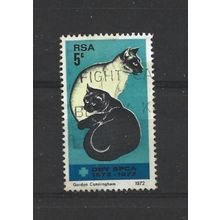 SouthAfrica.Centenary Societies Prevention Cruelty to Animals stamp.FU.Aug25b