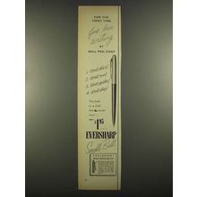 1955 Eversharp Pen Ad - Fine Line Writing