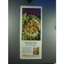 1964 Kellogg's Raisin Bran Cereal Ad - Tender, Lush
