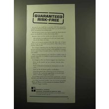1964 Merrill Lynch Ad - Guaranteed Risk-Free