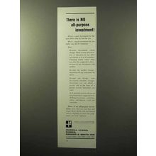 1964 Merrill Lynch Ad - No All-purpose Investment