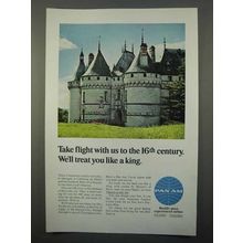 1966 Pan Am Airline Ad - We'll Treat You Like a King