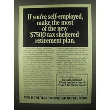 1974 Investment Company Institute Ad - Tax Sheltered