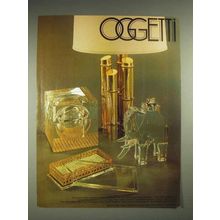 1977 Oggetti Lamp and Accessories Ad