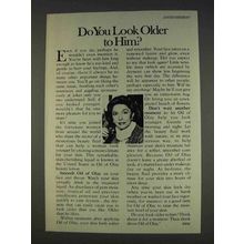1977 Oil of Olay Lotion Ad - Do You Look Older to Him?