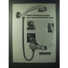 1979 Alsons Personal Shower system Ad - Make Your Second Bath First Class