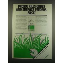 1985 Nor-Am Proxol Ad - Kills Grubs and Surface Feeders