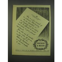 1949 Fortnum & Mason Letterhead Ad - Here is a fine example of embossed
