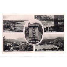 multiview, AMBLESIDE, THE LAKE DISTRICT used vintage postcard RP 1953 postmark =