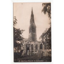 St Martin's Church Leicester Postcard RP Publisher R Sneath