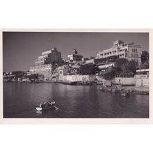 Mallorca El Terreno Rowing Boat Hotels Real Photo Old Postcard
