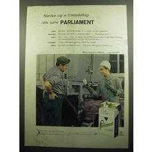 1957 Parliament Cigarettes Advertisement - Lady and Trucker
