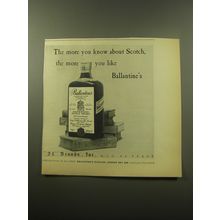 1959 Ballantine's Scotch Ad - The more you know