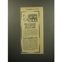 1959 Random House Book Ad - The General Foods Kitchens Cookbook - Up in Smoke