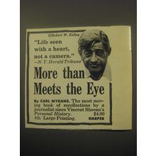 1959 Harper Book Advertisement - More than meets the eye by Carl Mydans