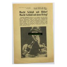 Original WW2 Soviet/Russian Aerial Propaganda Leaflet. - Code 580. - 1941.