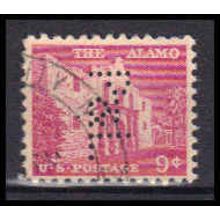 Used 1043 9c The Alamo Fine Perf Initials KA5801