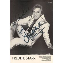 Freddie Starr Vintage Management Rare Hand Signed Photo
