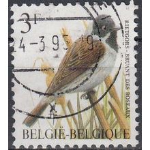Belgique 1991 Michel 2477 O Cote (2008) 0.20 € Bruant des roseaux Cachet rond