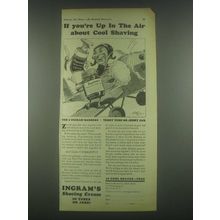 1931 Ingram's Shaving Cream Ad - Up In The Air