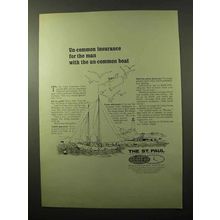 1966 The St. Paul Insurance Ad - Un-Common Boat