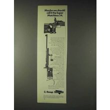 1973 Anschutz Super Match 54 Model 1413 Rifle Ad