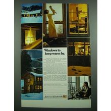 1973 Andersen Windowalls Ad - Windows To Keep Warm By
