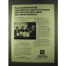 1973 New York Life Insurance Ad - Business Needs
