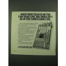 1976 Slim Jim Smoked Beef Snacks Ad - Your Team