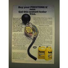 1976 Prestone II Anti Freeze Ad - Coolant Tester