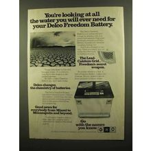 1977 Delco Freedom Battery Ad - All The Water You Need