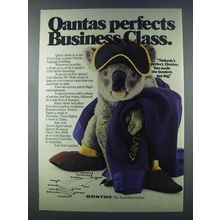 1981 Qantas Airlines Ad - Perfects Business Class